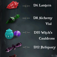 Mage's Chance - Dice Set - Demon Blood